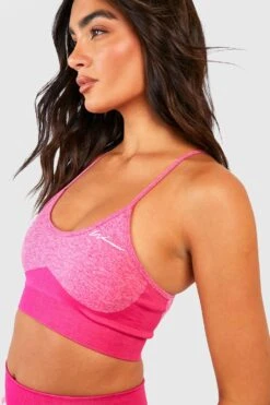 Nahtloser Kontrast Sport-BH -Deutschland Mode Pfiff Verkaufs-Shop gzz34810 hot20pink xl 3