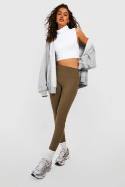 Hochgeschlossenes ärmelloses Basic Jersey Crop Top -Deutschland Mode Pfiff Verkaufs-Shop gzz34859 white xl 2