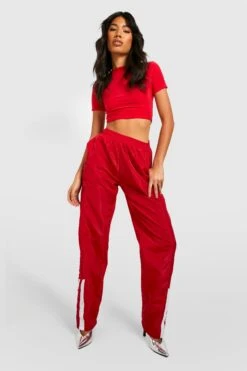 Kurzärmliges Crop Top 7 Kurzärmliges Crop Top -Deutschland Mode Pfiff Verkaufs-Shop gzz35041 red xl 3