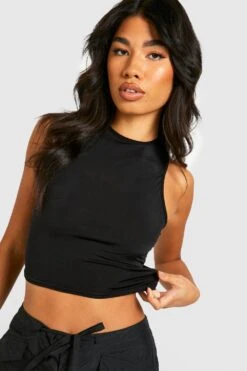 Racer Crop Top 7 Racer Crop Top -Deutschland Mode Pfiff Verkaufs-Shop gzz35046 black xl 3