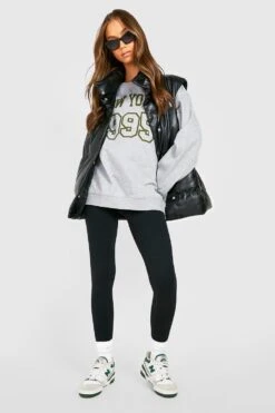 Oversize Sweatshirt Mit Michigan-Print -Deutschland Mode Pfiff Verkaufs-Shop gzz35722 grey20marl xl 2