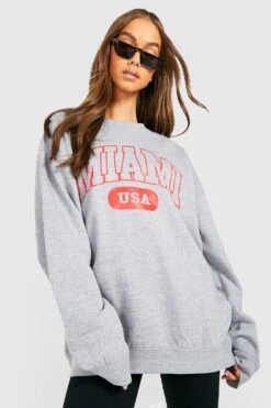 Oversize Miami-Sweatshirt