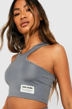 Active Racer Crop Top 7 Active Racer Crop Top -Deutschland Mode Pfiff Verkaufs-Shop gzz36101 charcoal xl 3