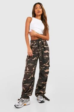 Lockere Low-Rise Camouflage Cargo-Hose -Deutschland Mode Pfiff Verkaufs-Shop gzz36476 washed20khaki xl 2