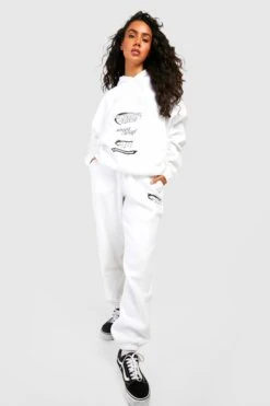 Boyfriend-Jogginghose Mit Motorcross-Print