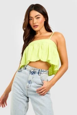 Strukturiertes Voluminöses Trägertop