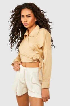 Wickel-Hemd Aus Leinen -Deutschland Mode Pfiff Verkaufs-Shop gzz37603 stone xl 2