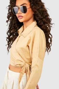 Wickel-Hemd Aus Leinen -Deutschland Mode Pfiff Verkaufs-Shop gzz37603 stone xl 3