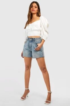 Besticktes Cut-Out Crop Top -Deutschland Mode Pfiff Verkaufs-Shop gzz37645 ecru xl 2