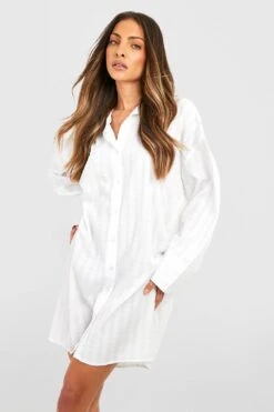 Strukturiertes Oversize Hemd