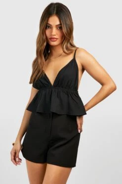 Trägertop Mit Schößchen-Saum