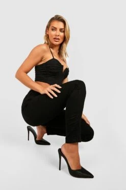 Butt-Shaper Denim-Jeggings -Deutschland Mode Pfiff Verkaufs-Shop gzz37900 black xl 2