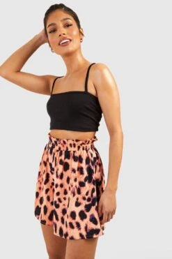 Shorts Mit Leopardenprint -Deutschland Mode Pfiff Verkaufs-Shop gzz39071 brown xl 2