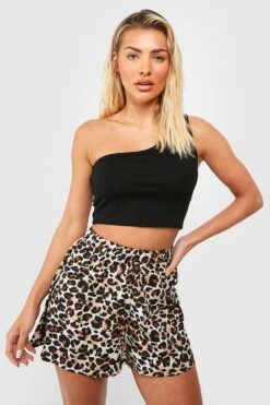 Shorts Mit Leopardenprint