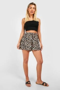 Shorts Mit Leopardenprint -Deutschland Mode Pfiff Verkaufs-Shop gzz39100 brown xl 2