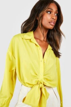 Kurzes Geschnürtes Hemd 7 Kurzes Geschnürtes Hemd -Deutschland Mode Pfiff Verkaufs-Shop gzz39186 chartreuse xl 3