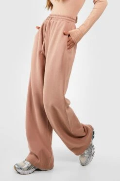 Basic Jogginghose Mit Weitem Bein -Deutschland Mode Pfiff Verkaufs-Shop gzz39534 taupe xl 3