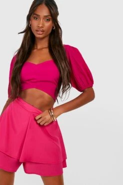 Rüschen-Shorts -Deutschland Mode Pfiff Verkaufs-Shop gzz39647 pink xl 2