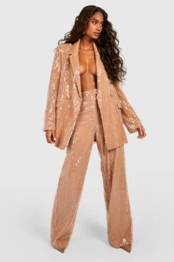 Pailletten-Hose Mit Weitem Bein 6 Pailletten-Hose Mit Weitem Bein -Deutschland Mode Pfiff Verkaufs-Shop gzz40182 nude xl 2