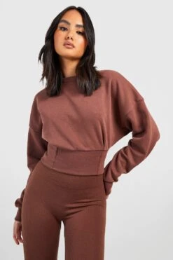 Kurzer Pullover Mit Korsett-Detail