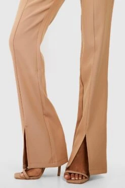 Slim-Fit Hose Mit Schlitz Vorne -Deutschland Mode Pfiff Verkaufs-Shop gzz40626 camel xl 3