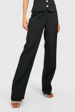 Maßgeschneiderte Hose Mit Weitem Bein 7 Maßgeschneiderte Hose Mit Weitem Bein -Deutschland Mode Pfiff Verkaufs-Shop gzz40632 black xl 3