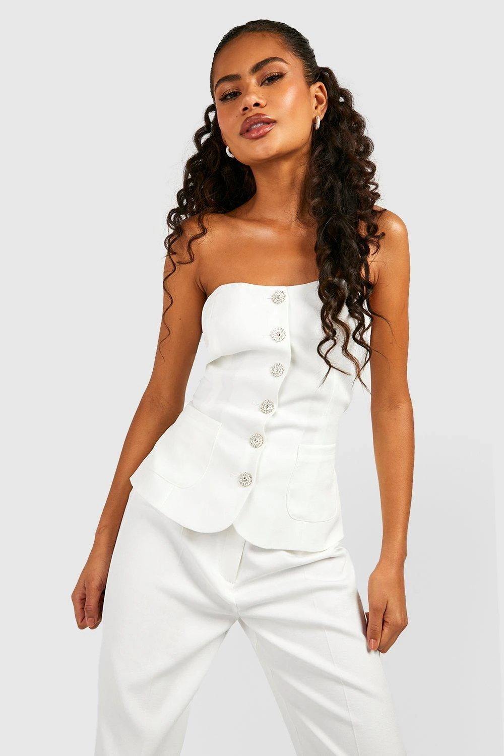 Bandeau Mit Strass-Knöpfen 4 Bandeau Mit Strass-Knöpfen – Bild 4