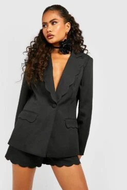 Shorts Mit Muschelsaum -Deutschland Mode Pfiff Verkaufs-Shop gzz40643 black xl 2