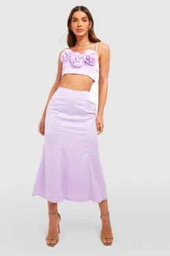 Satin-Trägertop -Deutschland Mode Pfiff Verkaufs-Shop gzz40650 lilac xl 2