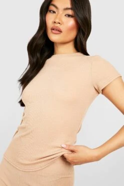 Geripptes T-Shirt -Deutschland Mode Pfiff Verkaufs-Shop gzz40702 camel xl 3