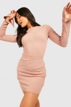 Geripptes Oberteil Mit Weiten Ärmeln -Deutschland Mode Pfiff Verkaufs-Shop gzz40710 dusty20rose xl 2