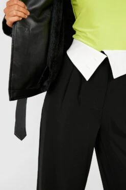 Hose Mit Weitem Bein Und Gefaltetem Bund -Deutschland Mode Pfiff Verkaufs-Shop gzz41592 black xl 3