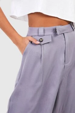 Weite Hose Mit Hohem Bund -Deutschland Mode Pfiff Verkaufs-Shop gzz41932 grey xl 3