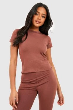 Deutschland Mode Pfiff Verkaufs-Shop 5 Kurzärmliges Mix & Match Rundhals-Oberteil Aus Baumwolle