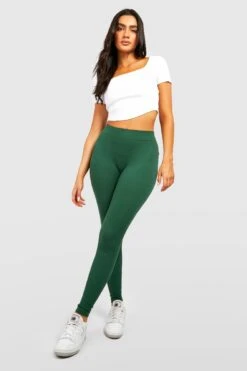 Strukturierte Gerippte Kontur-Leggings -Deutschland Mode Pfiff Verkaufs-Shop gzz43930 forest xl 2