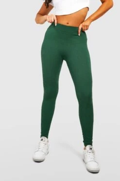 Strukturierte Gerippte Kontur-Leggings -Deutschland Mode Pfiff Verkaufs-Shop gzz43930 forest xl 3