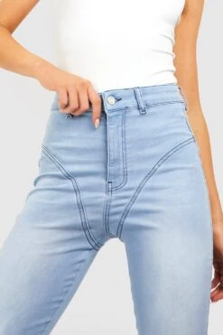 Skinny Jeans Mit Hohem Bund -Deutschland Mode Pfiff Verkaufs-Shop gzz44640 light20wash xl 3