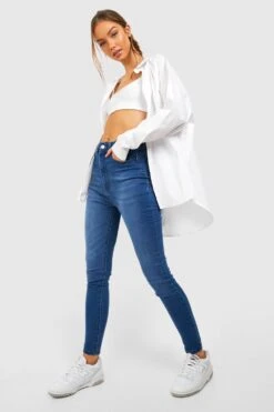 Skinny Jeans Mit Hohem Bund -Deutschland Mode Pfiff Verkaufs-Shop gzz44646 mid20wash xl 2