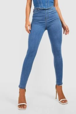Skinny Jeggings Mit Hohem Bund 7 Skinny Jeggings Mit Hohem Bund -Deutschland Mode Pfiff Verkaufs-Shop gzz44729 mid20wash xl 3