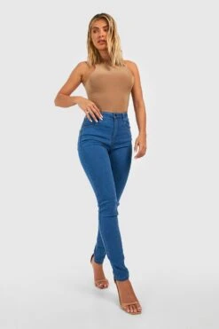Stretch Skinny Jeans Mit Super Hohem Bund -Deutschland Mode Pfiff Verkaufs-Shop gzz45719 mid20wash xl 2