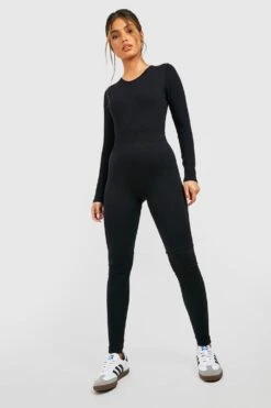 Nahtlose Gerippte Kontrast-Leggings -Deutschland Mode Pfiff Verkaufs-Shop gzz45871 black xl 2