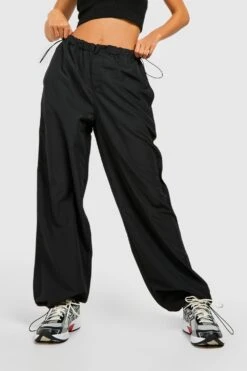 Cargo-Hose Mit Weitem Bein Und Verstellbarem Bund -Deutschland Mode Pfiff Verkaufs-Shop gzz46099 black xl 3