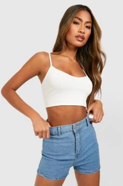 Disco-Jeansshorts Mit Hohem Bund -Deutschland Mode Pfiff Verkaufs-Shop gzz46441 light20wash xl 2