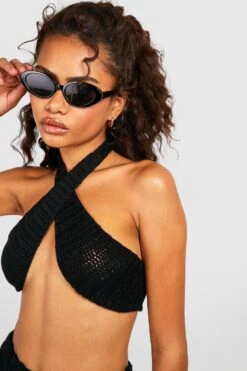 Gehäkeltes Neckholder-Oberteil & Maxirock 7 Gehäkeltes Neckholder-Oberteil & Maxirock -Deutschland Mode Pfiff Verkaufs-Shop gzz46712 black xl 3