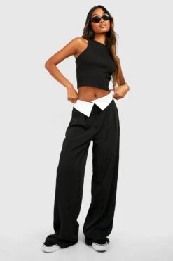 Geripptes Racer Crop Top -Deutschland Mode Pfiff Verkaufs-Shop gzz46849 black xl 2