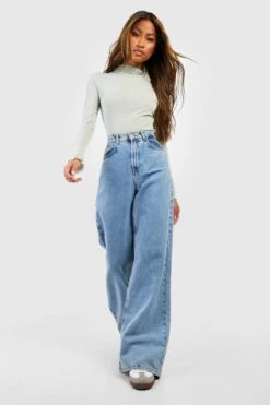 Strukturiertes Hochgeschlossenes Semi-transparentes Oberteil Mit Langen Ärmeln -Deutschland Mode Pfiff Verkaufs-Shop gzz46852 sage xl 2