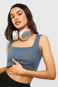 Baumwoll-Top Mit Korsett-Detail