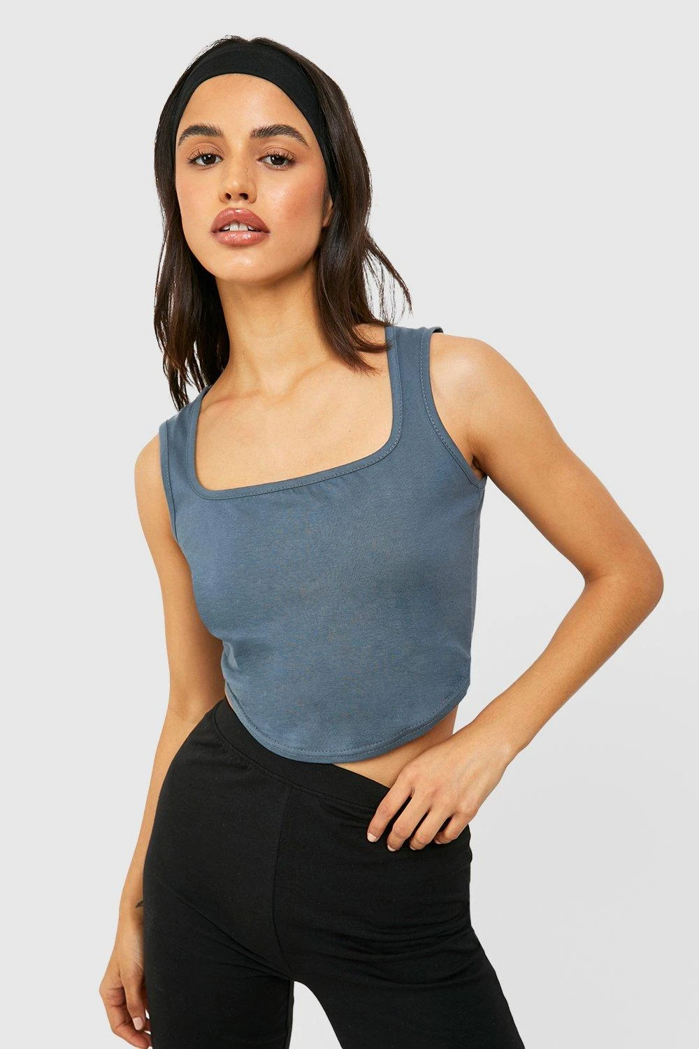 Baumwoll-Top Mit Korsett-Detail 3 Baumwoll-Top Mit Korsett-Detail – Bild 3