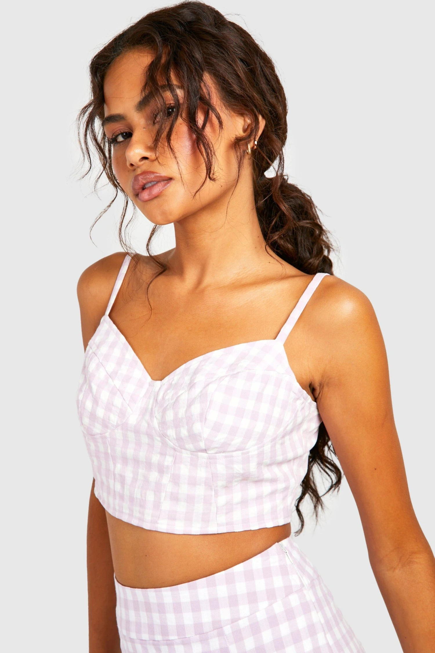 Strukturiertes Gingham-Bralette 4 Strukturiertes Gingham-Bralette – Bild 4