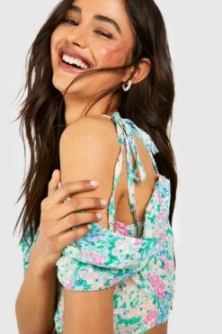 Florales Trägertop Mit Wasserfallausschnitt -Deutschland Mode Pfiff Verkaufs-Shop gzz47099 powder20blue xl 3